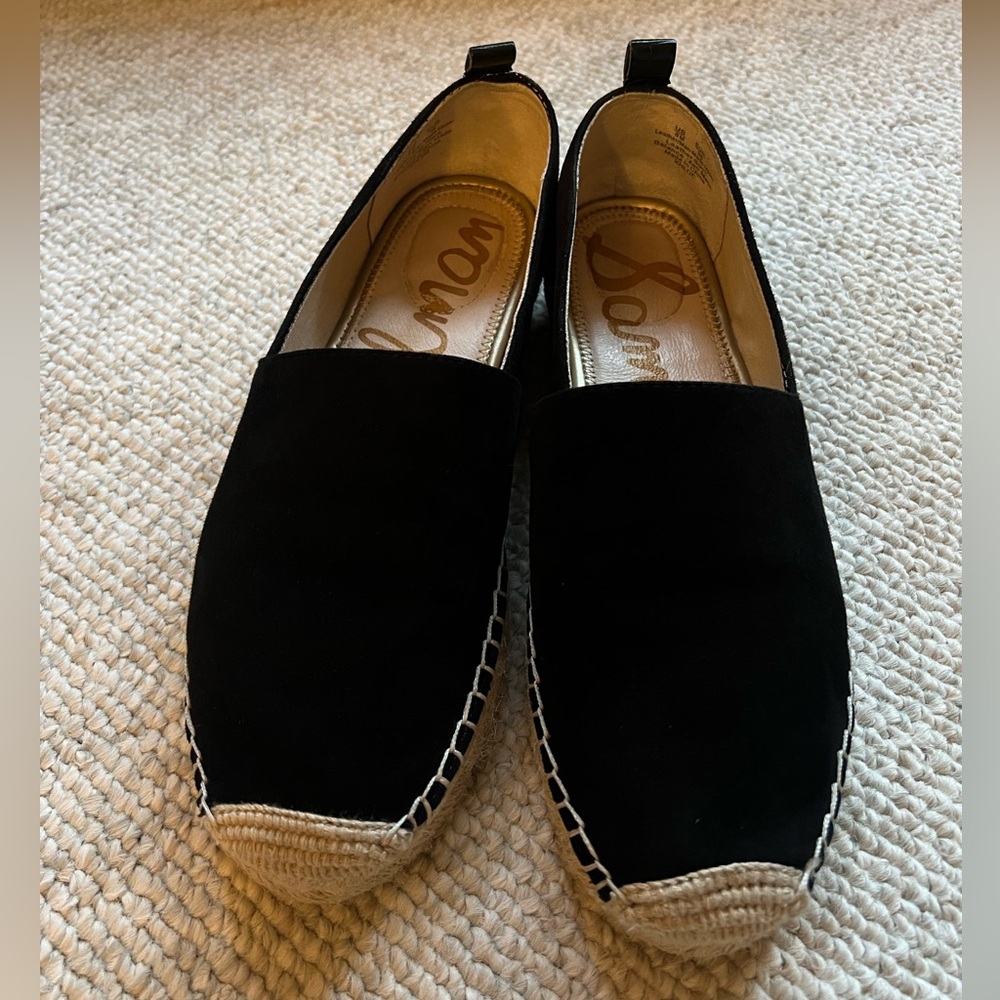 Sam Edelman Black Suede Espadrilles